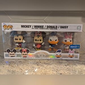 Disney Funko Pop set, Micky, Minnie, Donald and Daisy